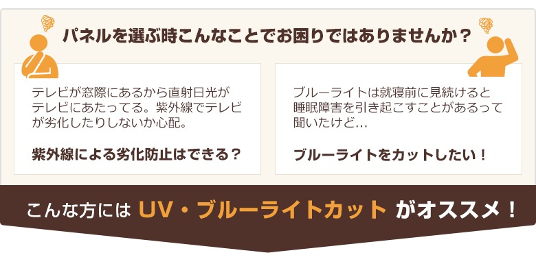 【即日発送】【国産】 液晶テレビ保護パネル 50インチ 厚3ミリ グレア仕様 UVブルーライトカット ストッパー付き 【CLIERL light（クリアルライト）】