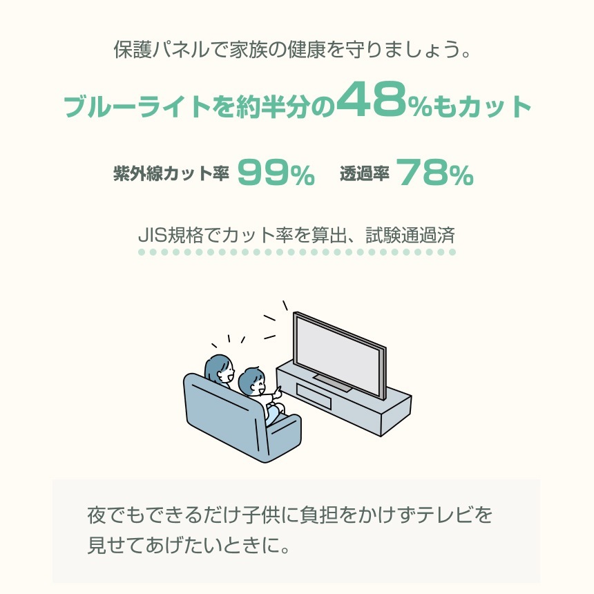 液晶テレビ保護パネル 45 46 47インチ 45型 46型 47型 オーダーメイド