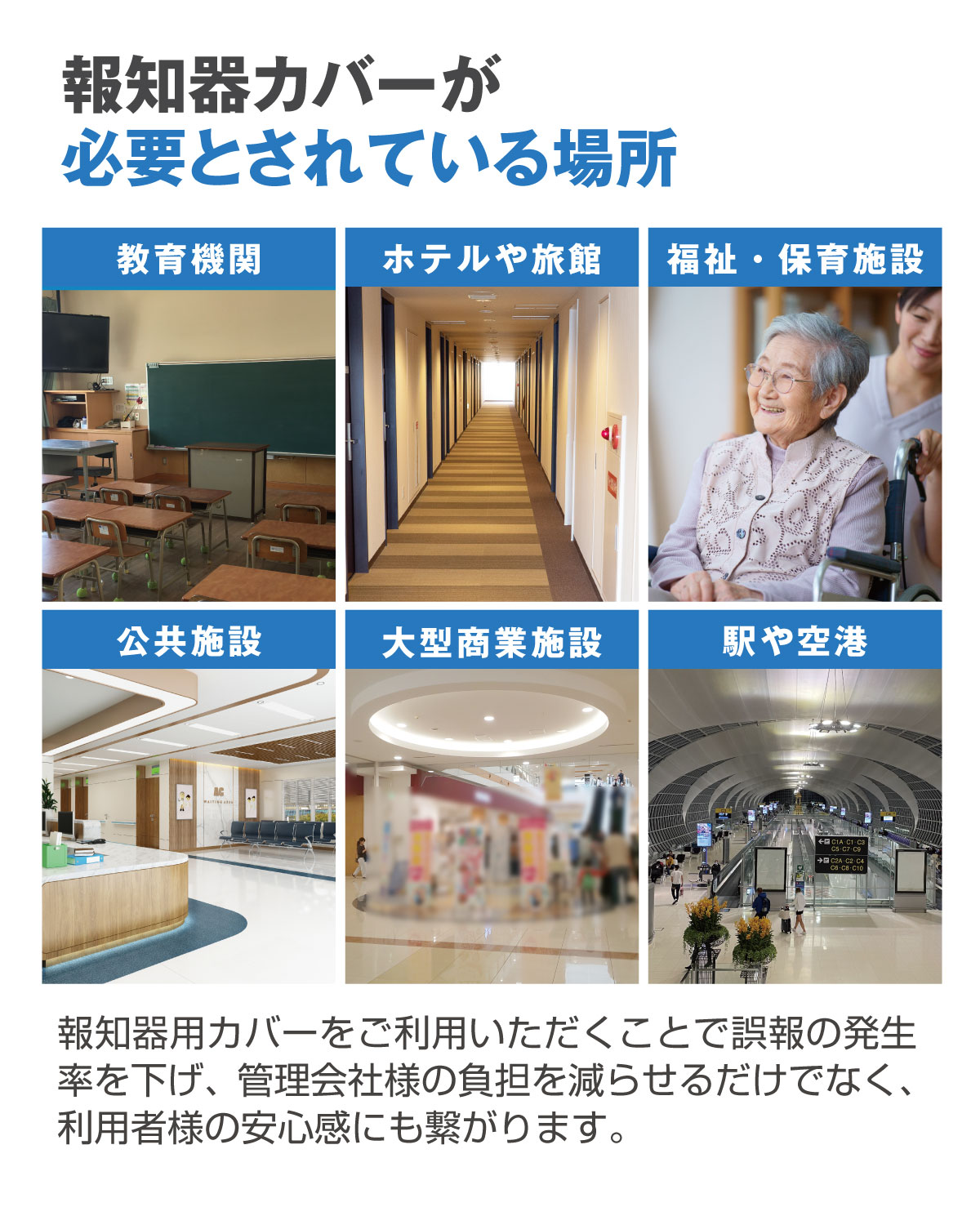 四ヵ国語にも対応】報知器カバー 警報器カバー 非常ベルカバー