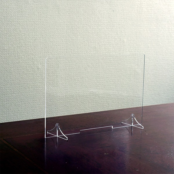 窓付き アクリル パーテーション　W900*H600*D250 感染症対策 カウンター 仕切 衛生管理 飛沫 ガード 感染予防 ウイルス 対策 受付 対面販売 対面窓口 PX-9060C