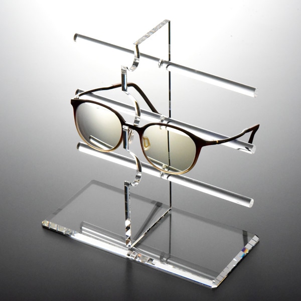 卓上型サングラススタンド【Hワイドタイプ（幅広）】シングル3枚掛