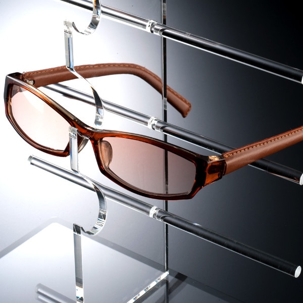 卓上型サングラススタンド【Hワイドタイプ（幅広）】シングル3枚掛