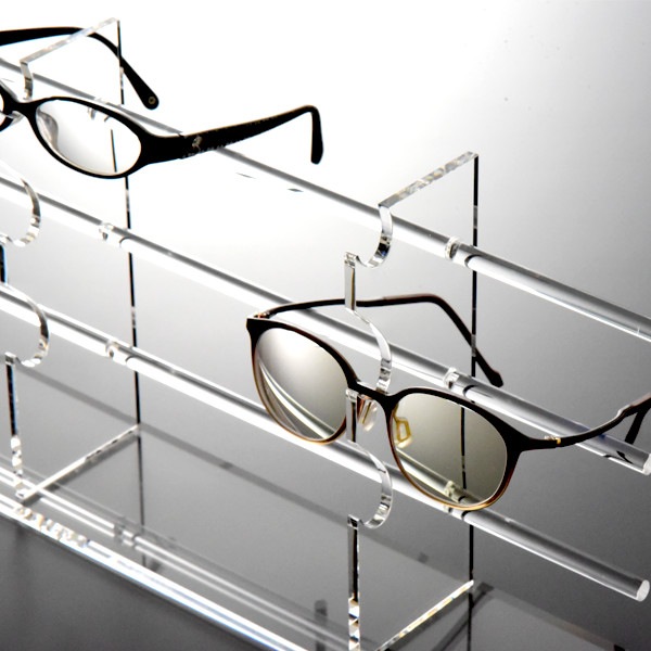 卓上型サングラススタンド【Hワイドタイプ】ダブル6枚掛