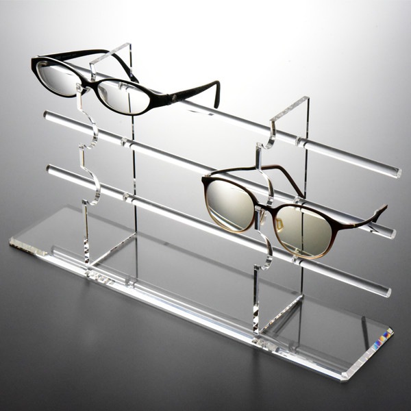 卓上型サングラススタンド【Hワイドタイプ】ダブル6枚掛
