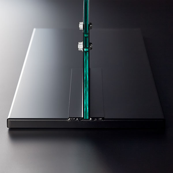 F型パーテーション ガラスカラー仕様 W550*H900*D200【ウイルスの飛沫感染防止対策に！】ウイルス対策 仕切 衛生管理 飛沫 ガード