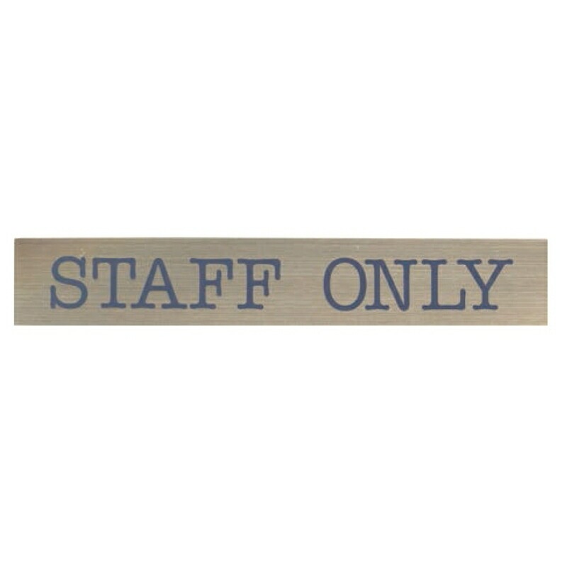 ���ƥ�쥹�ץ졼�� ST-D 001 Ǵ��ơ����� W300mm��H50mm HCP��STAFF ONLY��������ץ졼�ȡ��ޥ󥷥�󡿥��ѡ��ȡ��ۥƥ롿�����ȥϥ���