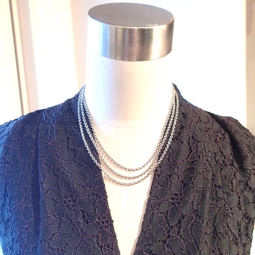 アンティークシルバーチェーン　シルバーネックレス