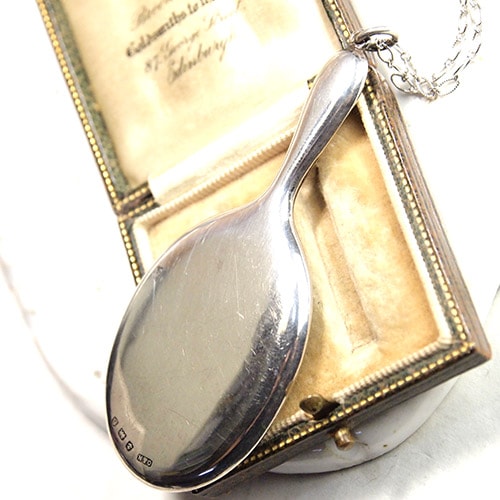 1913年　シルバー＆アンティークミラー　ペンダント