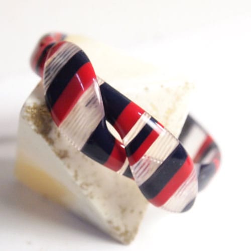 lea stein paris リアスタン パリ　スネイクバングル（トリコロール）