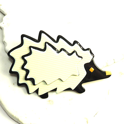 Lea Stein リアスタン　はりねずみ（モノトーン）