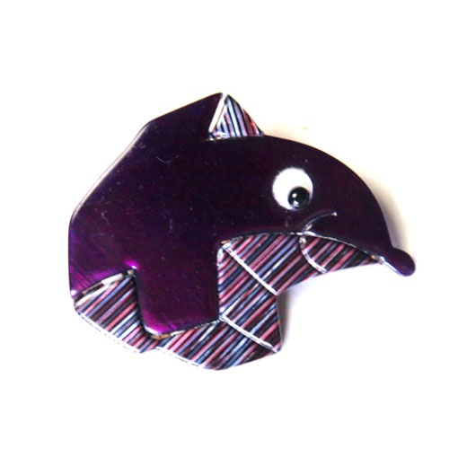 SOLD-Lea stein リアスタン　イルカブローチ