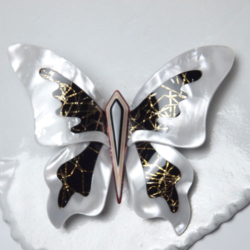SOLD-lea stein paris リアスタン パリ ビッグバタフライブローチ