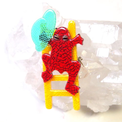 Les Stein リアスタン　はしごをのぼるカエル