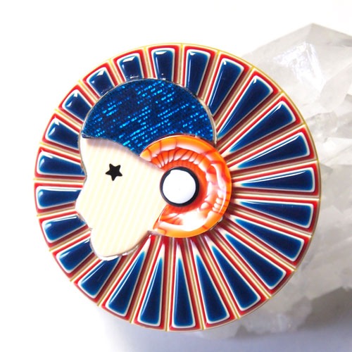 Lea Stein リアスタン　ピエロフルサークル（ブルー）