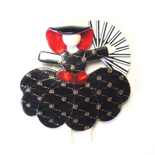 Lea Stein リアスタン　扇を持ったスカーレット