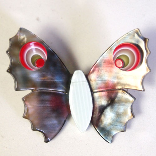 Lea Stein リアスタン　ドットバタフライ