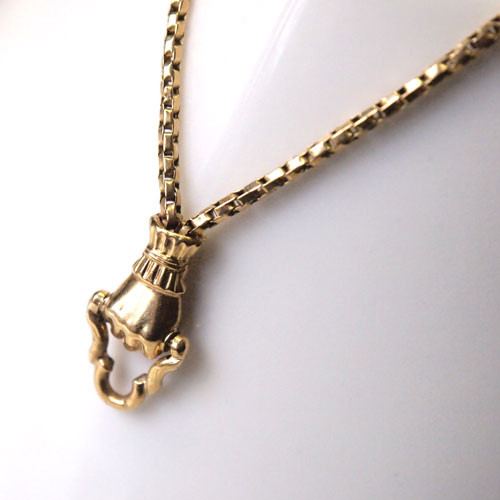 18金　グッドラックハンド　チェーンネックレス(55cm)