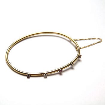 sold 14金　ルビー＆ダイヤモンドブレスレット