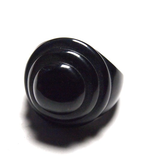 sold-ブラックベイクライト　ステップサークルリング