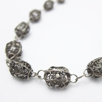 SOLD-シルバー フィリグリ細工 ネックレス