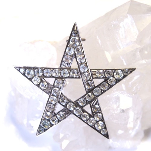 ヴィクトリアンペースト　ペンダグラム　ブローチ（ペンダント）