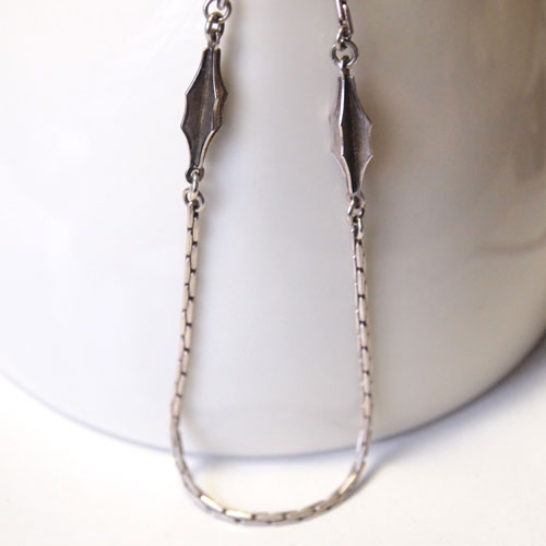 0-アールデコ　スクエアロングチェーン（87cm)