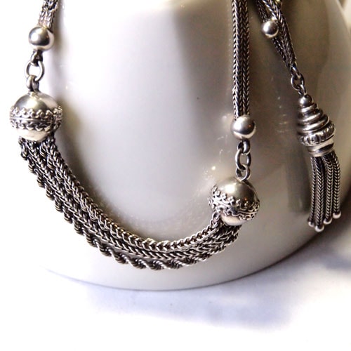 0-ボール＆タッセルアルバートチェーン（ブレスレット）