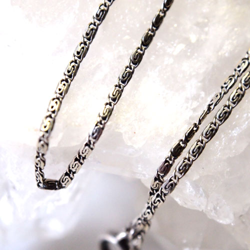 0-シルバーアールデコチェーン