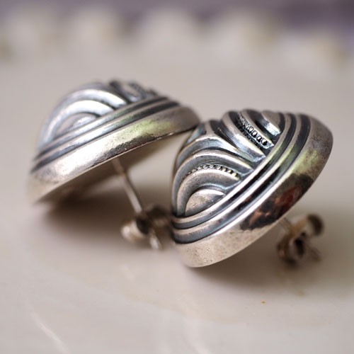 カレヴァラコル　フィンランド　シルバーピアス（北欧ヴィンテージジュエリー）