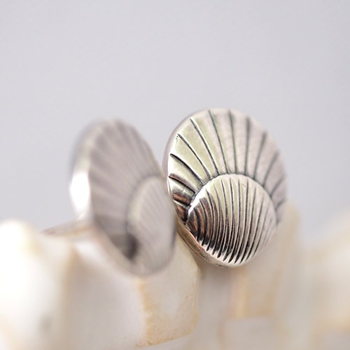 ジョージジェセン　シェル　ピアス（ヴィンテージジュエリー）