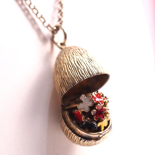 STUART DEVLINスチュアートデヴリン　フラワーインエッグ　シルバーペンダント