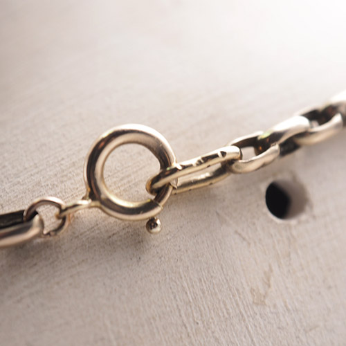 9金 ヴィクトリアン オーバルチェーン(47cm)