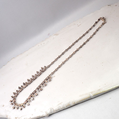 9金 ガーネット ネックレス