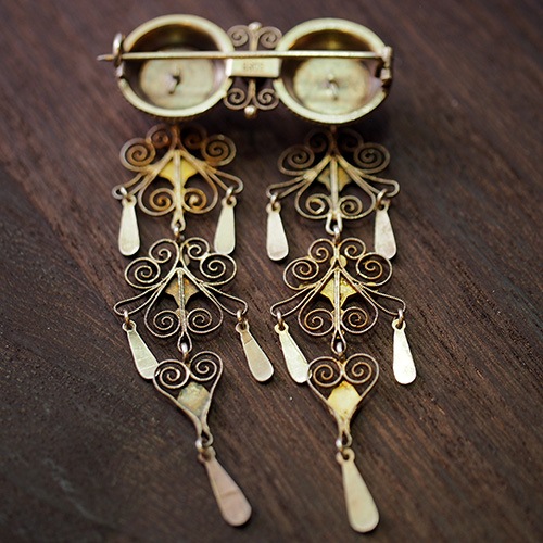 Marius Hammer (ノルウェイ）シルバー　エナメル　フィリグリーブローチ