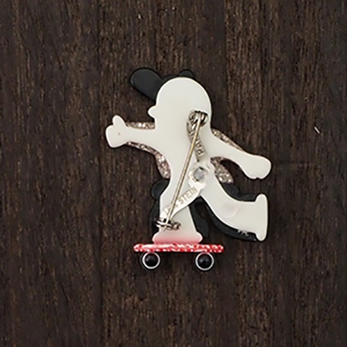 lea stein paris リアスタン スケボー ブローチ