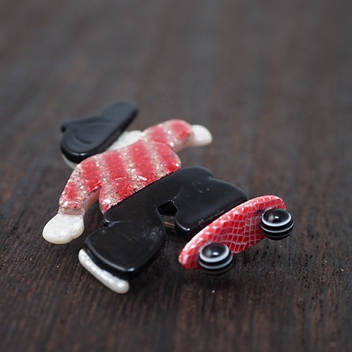 lea stein paris リアスタン スケボー ブローチ