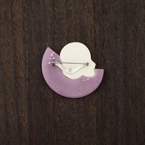 lea stein paris リアスタン　ピエロハーフ　ブローチ