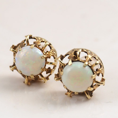 9金 オパール ピアス