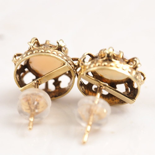 9金　オパール　ピアス