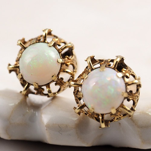 9金　オパール　ピアス