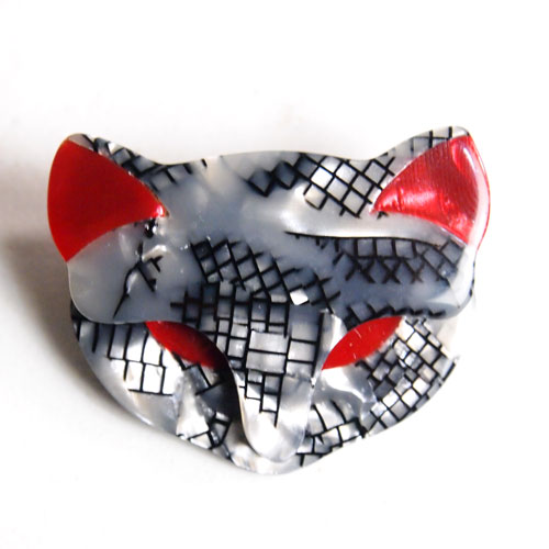 lea stein paris リアスタン　パリ スモールキャットフェイス