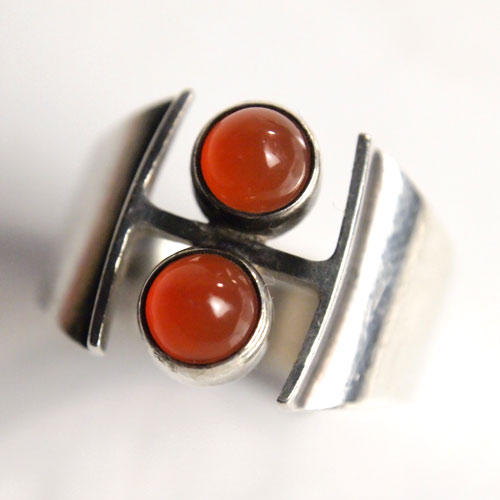 KUPITAANSEPPA Salovaara 　カーネリアン　リング