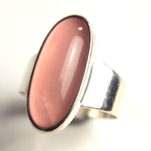 N.E.FROM (N.E.フロム）　デンマーク　ローズクォーツオーバルリング