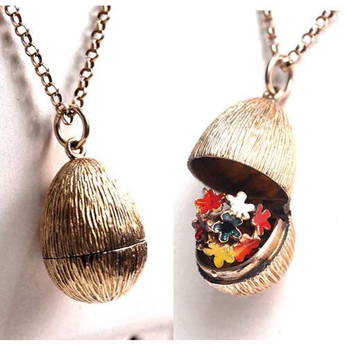 STUART DEVLINスチュアートデヴリン　フラワーインエッグ　シルバーペンダント