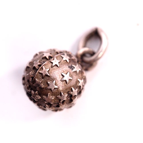 シルバーカラーメタル　スターボールチャーム