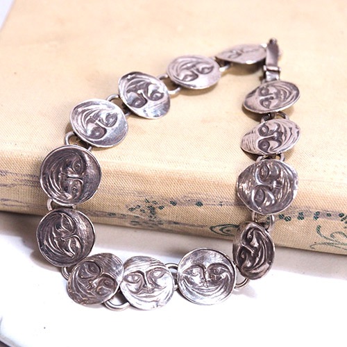 シルバー　ムーンフェイス　ブレスレット