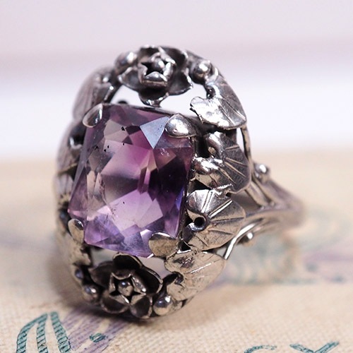 アート＆クラフト　アメシスト　シルバーリング