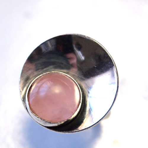 N.E.FROM（N.E.フロム）ローズクォーツドットリング（大）