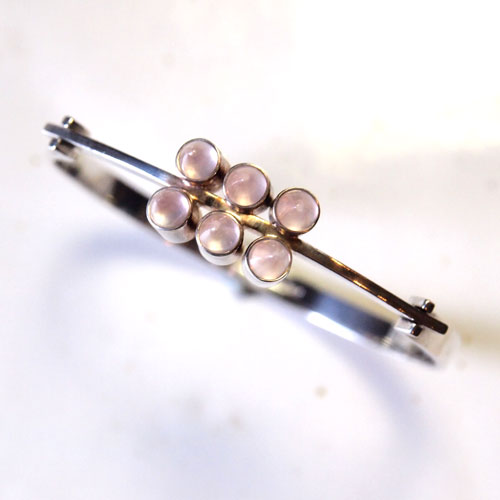 0-ELIS KAUPPI (KUPITAANKULTA)エリスカウッピ ローズクォーツバングル