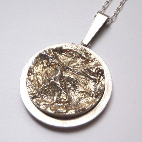 sold-HERMAN SIESBOL ハーマンシーボル　デンマーク　シルバー＆ゴールドプレート　ネックレス